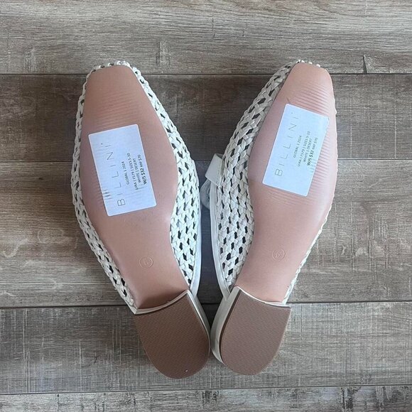 White Billini Woven Mules size 6 - Picture 3 of 3
